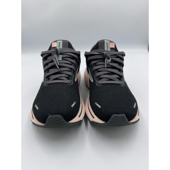 Women’s Brooks Ghost 14 Running Shoes Black/Pearl/Peach Medium B - Picture 2 of 7